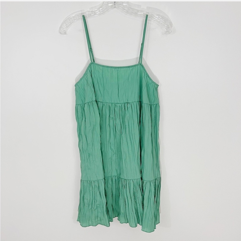 Urban Outfitters Green Tiered Dress